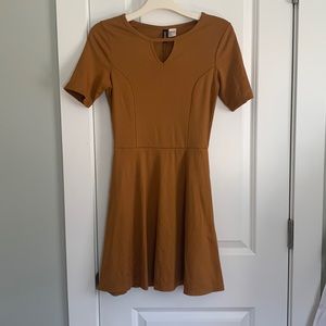 H&M Divided Dark Mustard Yellow Dress